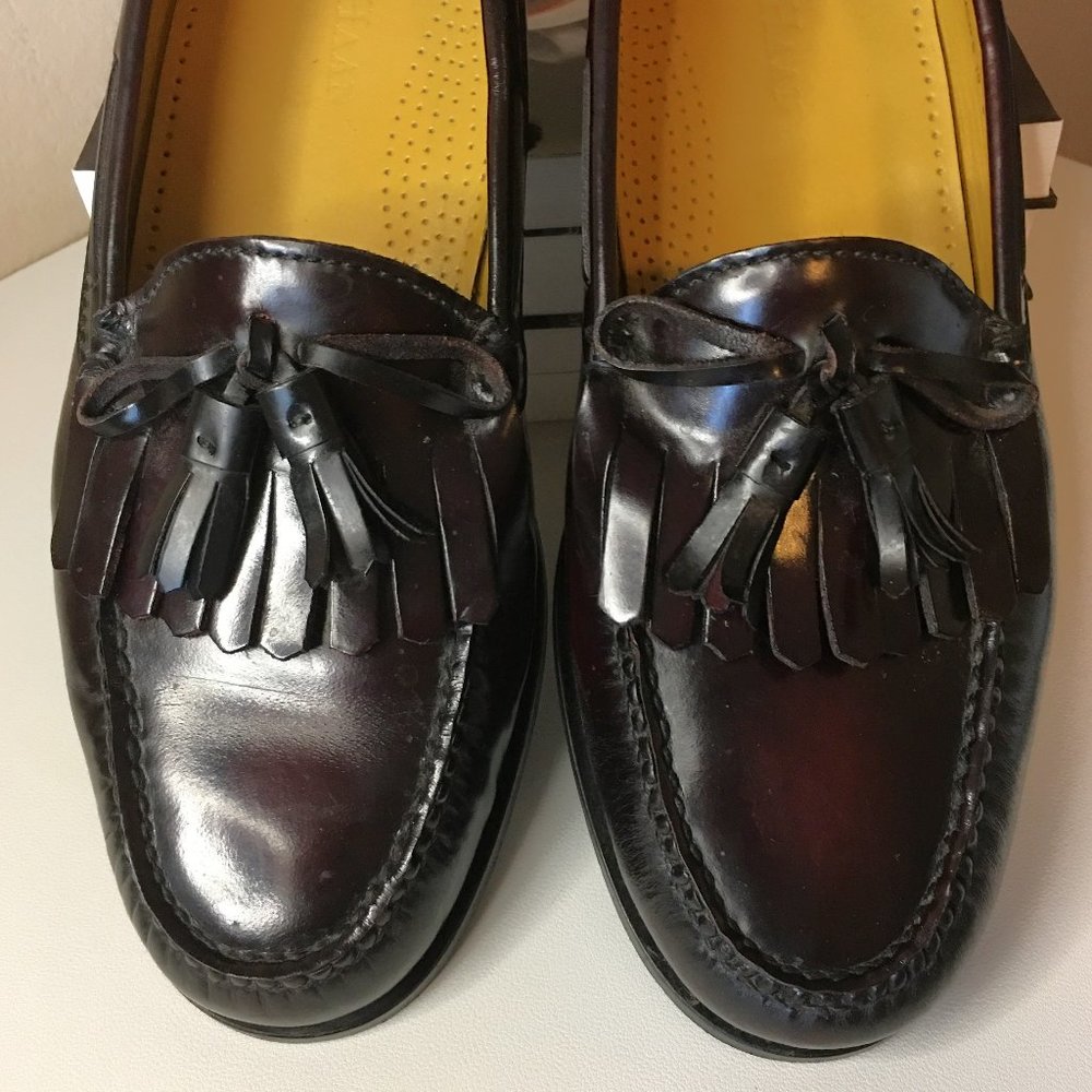 𝐂𝐎𝐋𝐄 𝐇𝐀𝐀𝐍 Burgundy Hudson Kiltie Tassel  -  Size 10 - Picture 5 of 13